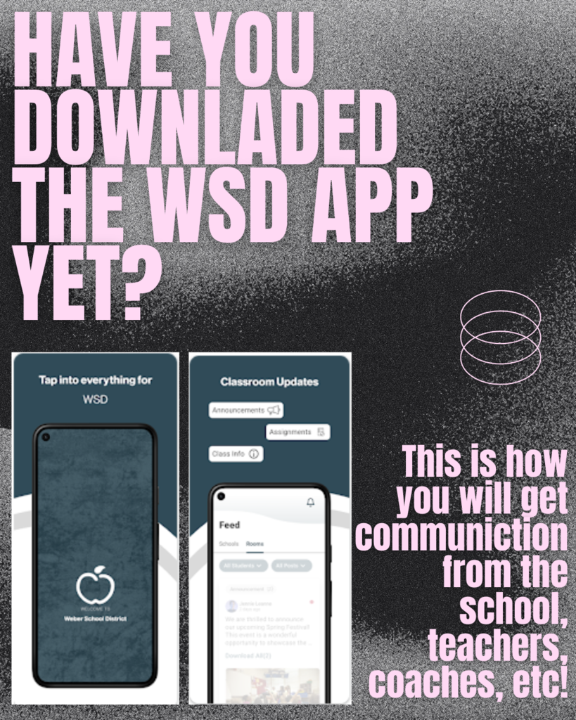 Have you downloaded the WSD app yet? This is how you will get communication from the school, teahers, coaches, etc.