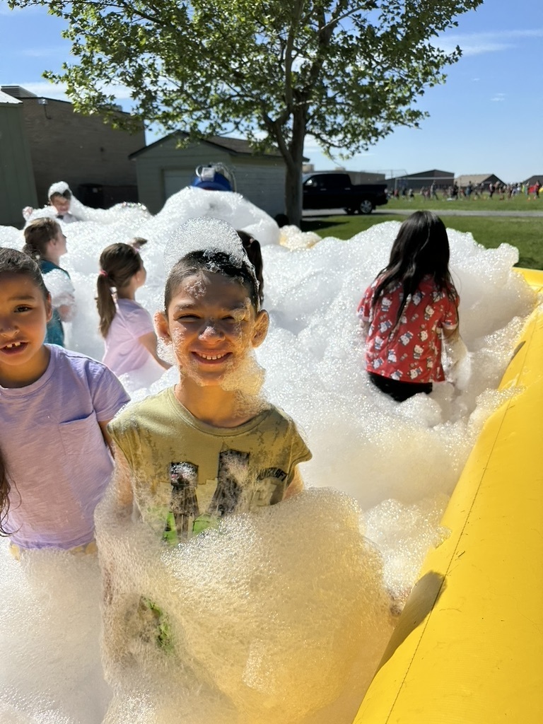 students in a bubble pit