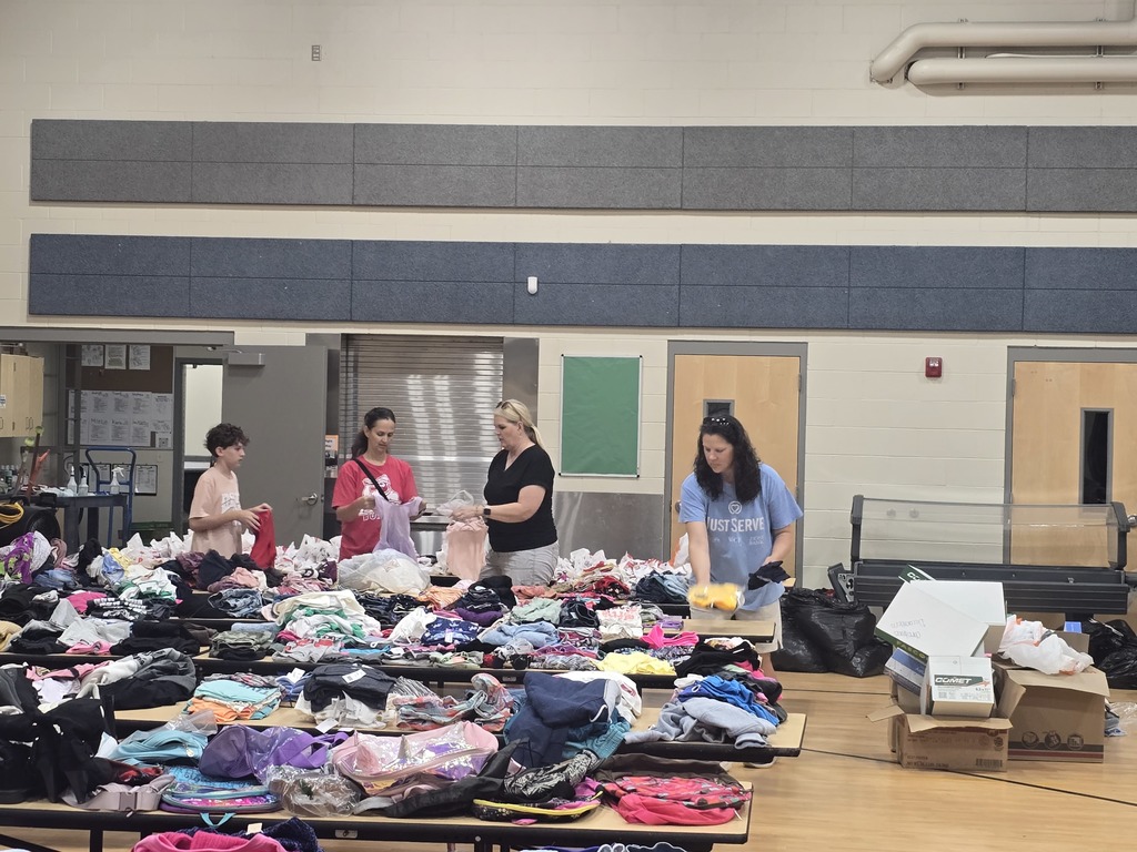 Volunteers Sorting Clothing