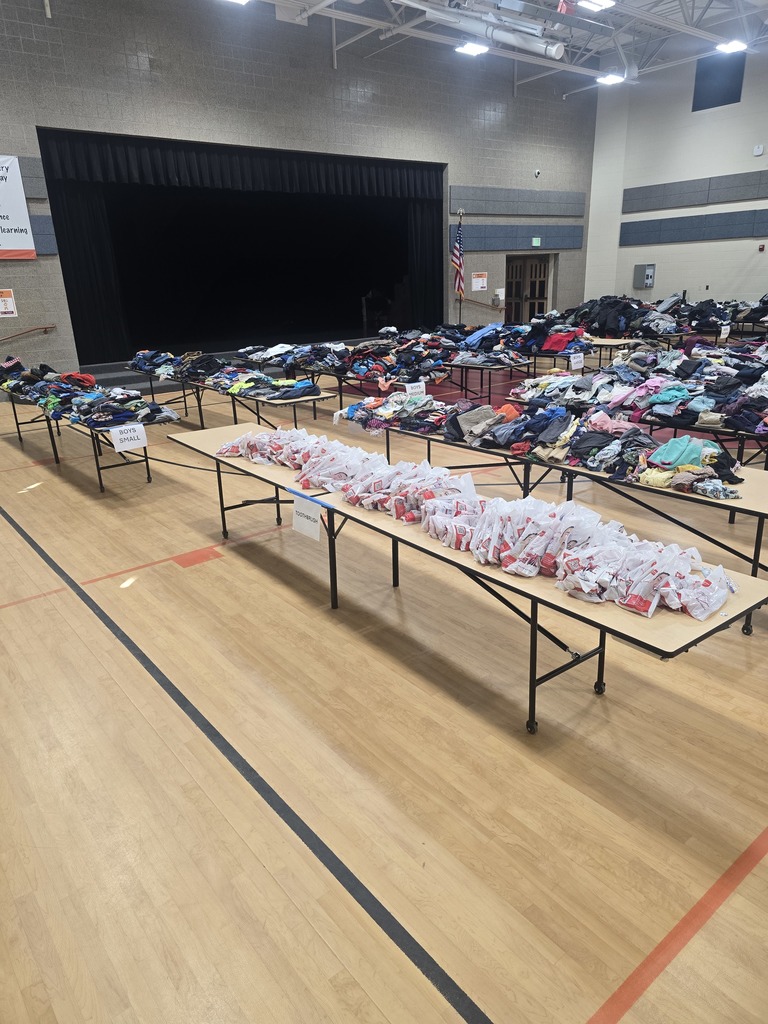 Tables of donated items