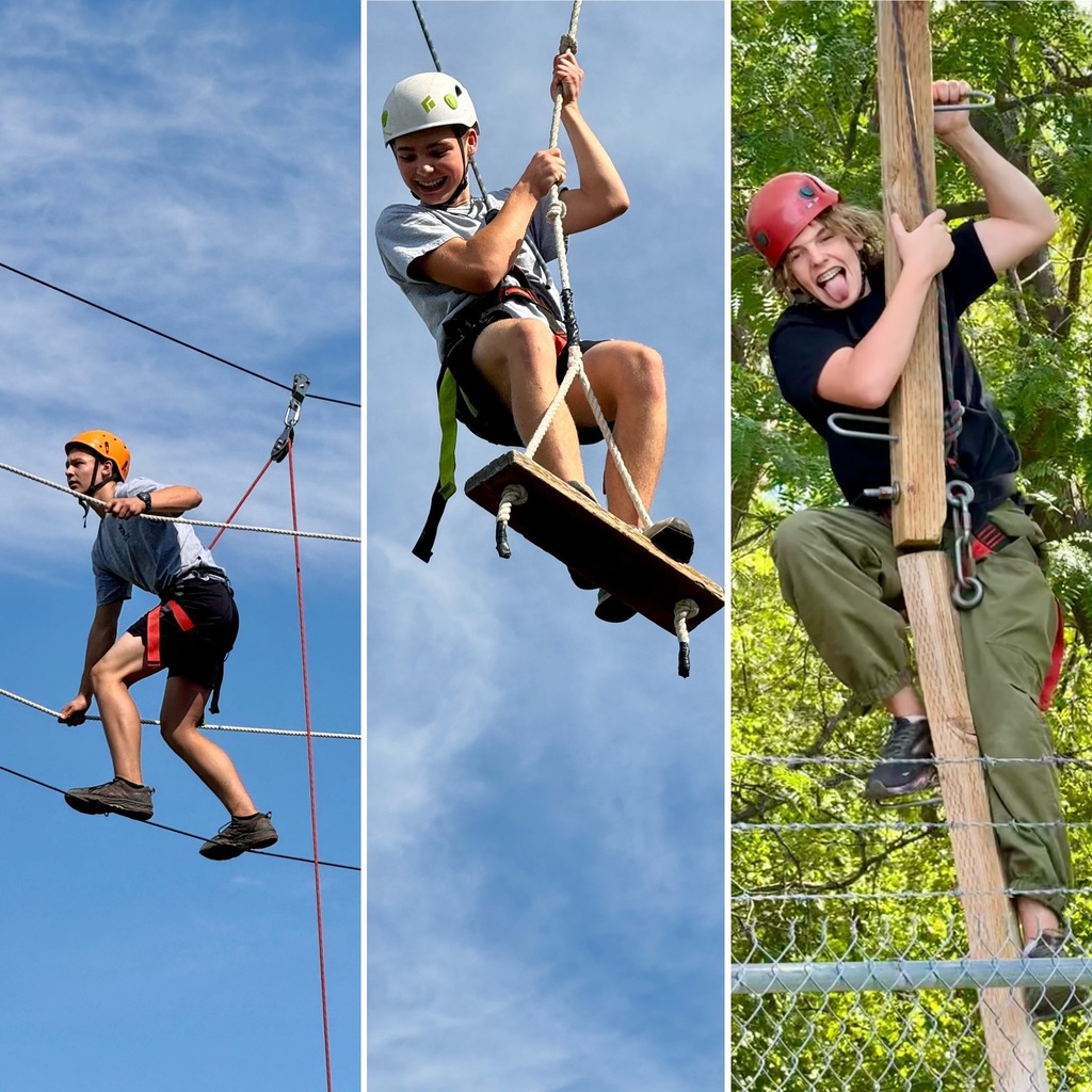 student gov at ropes course 