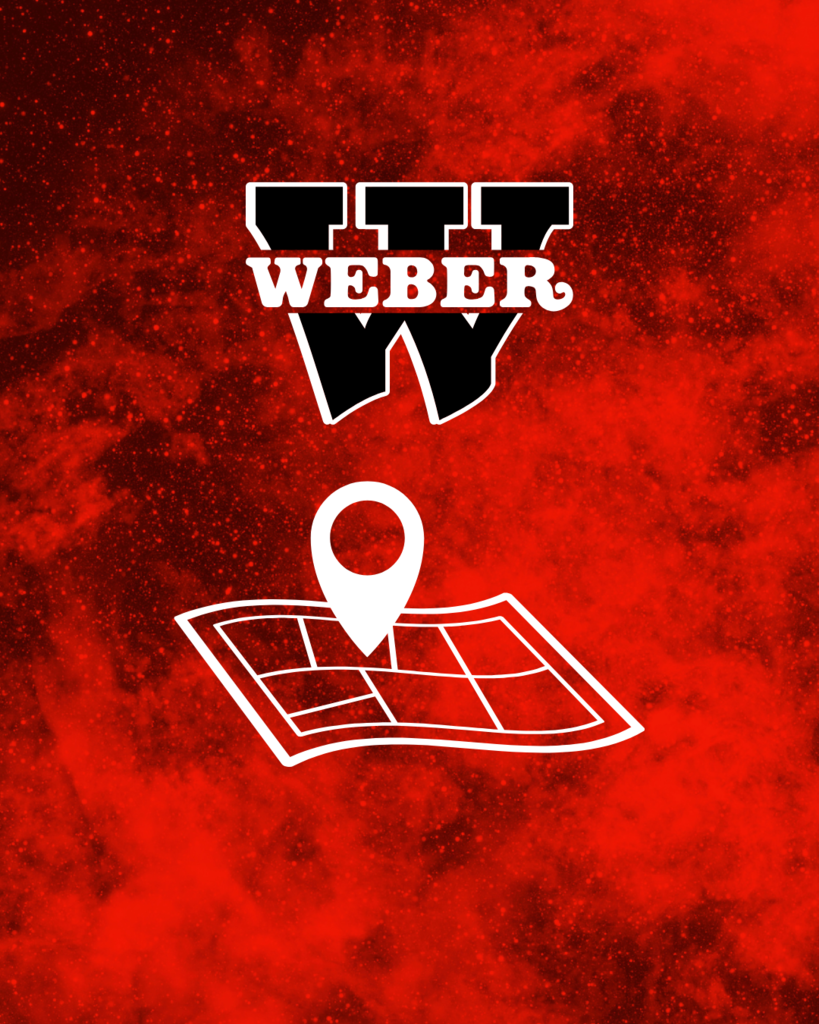 Image of Weber logo and a map graphic 