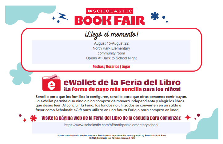 Scholastic eWallet information in Spanish.