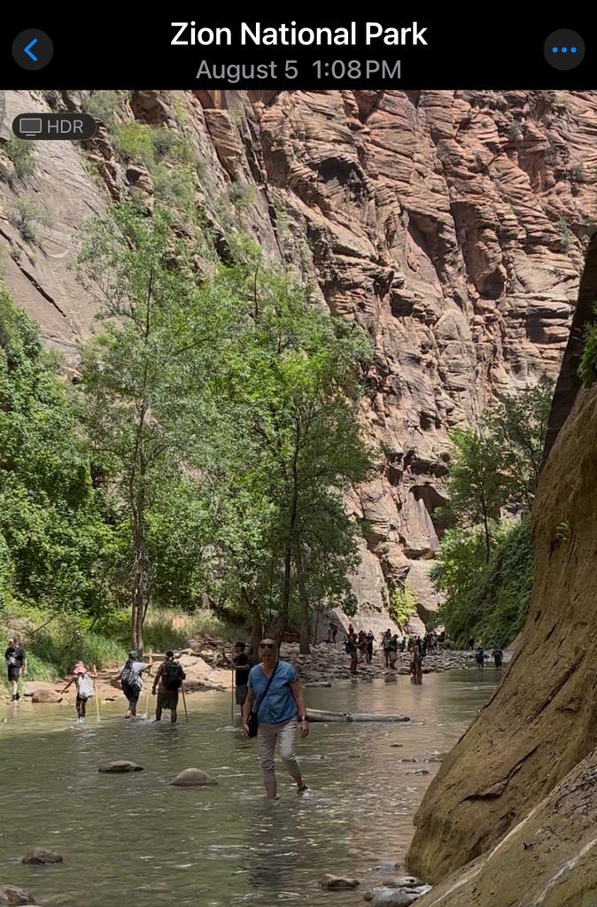 Mrs. Doxey at Zion National Park