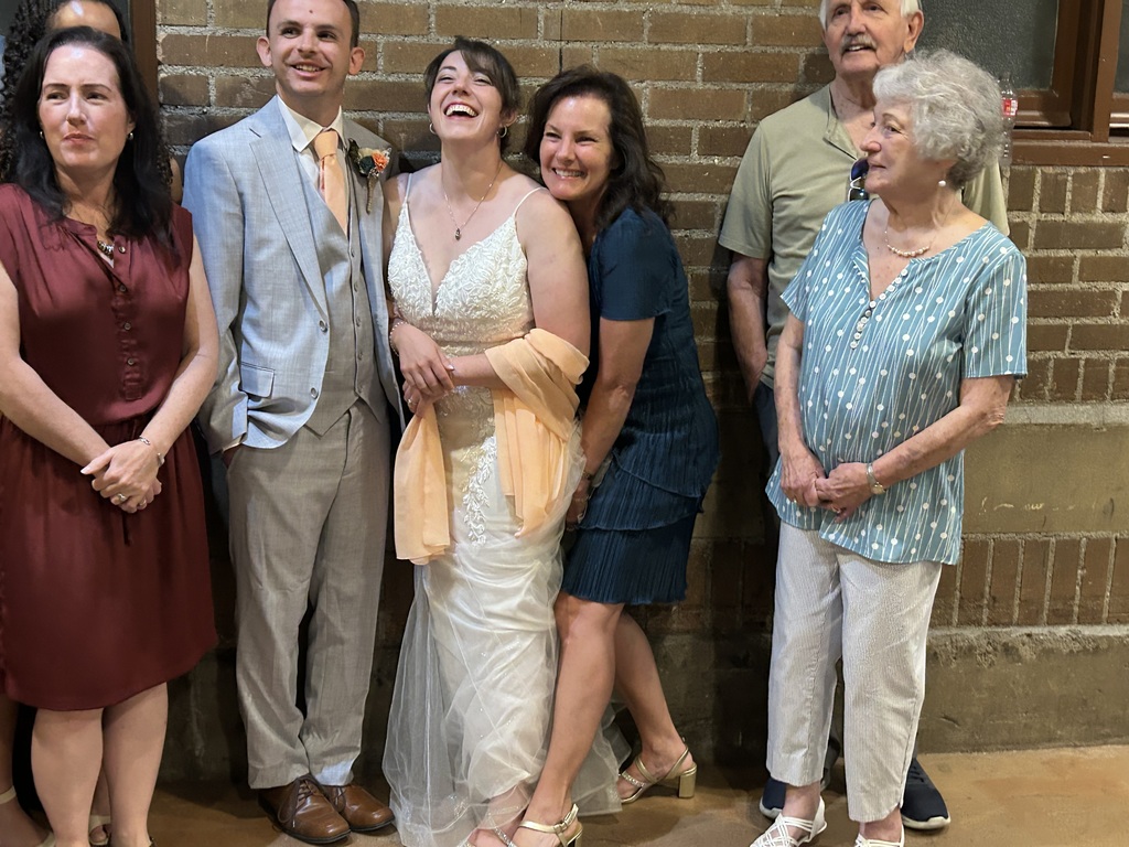 Mrs. Kenny at her daughter's wedding