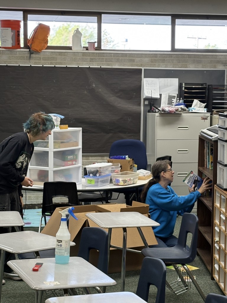Staff working in Clasroom
