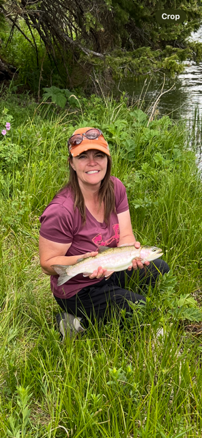 Mrs. Wilson and fish
