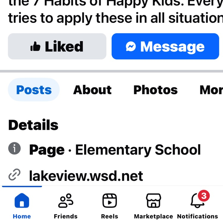 Facebook social media links 