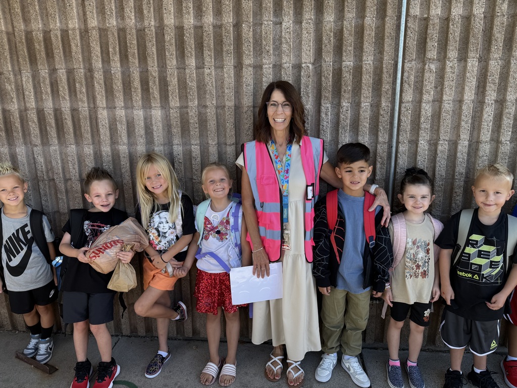 Mrs. Bolton and her first grade class