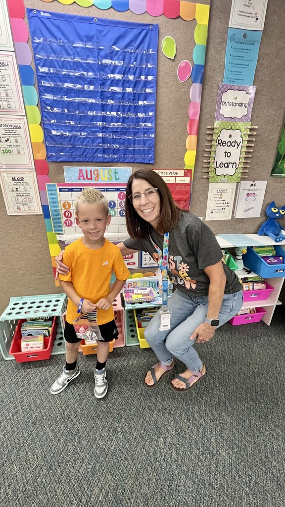 Mrs.Bolton and student at back to school night