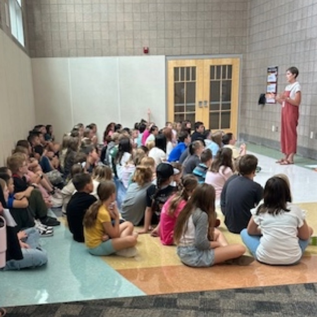 students learning the school rules
