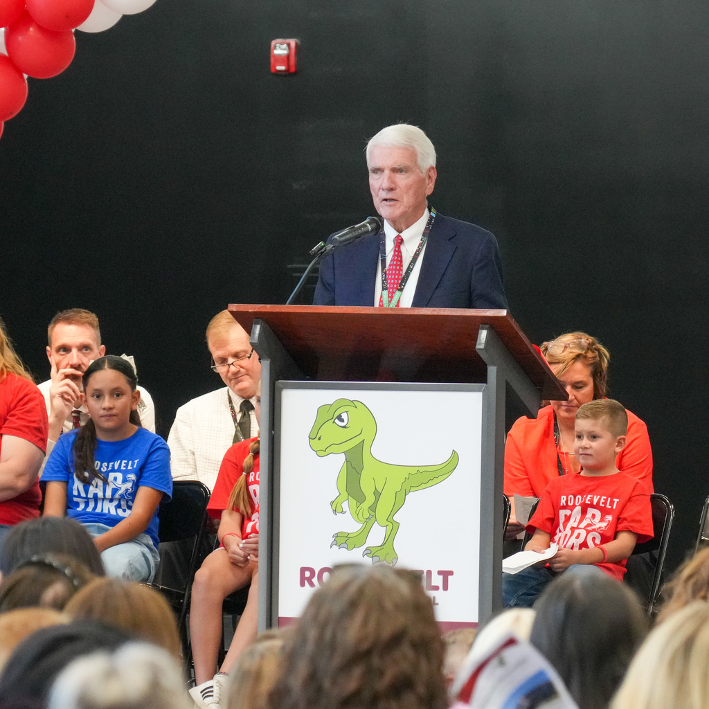 Roosevelt ribbon cutting ceremony speaker.