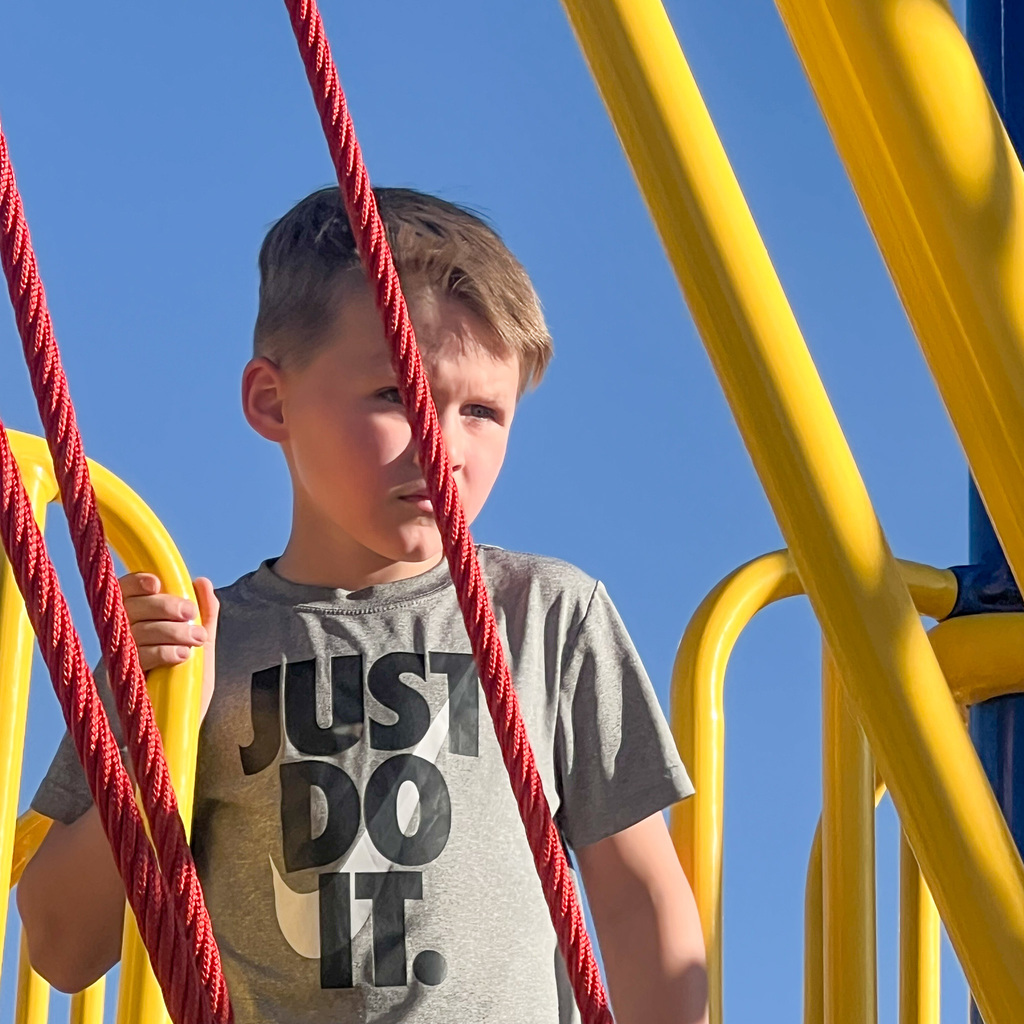 Students playing on school playground 