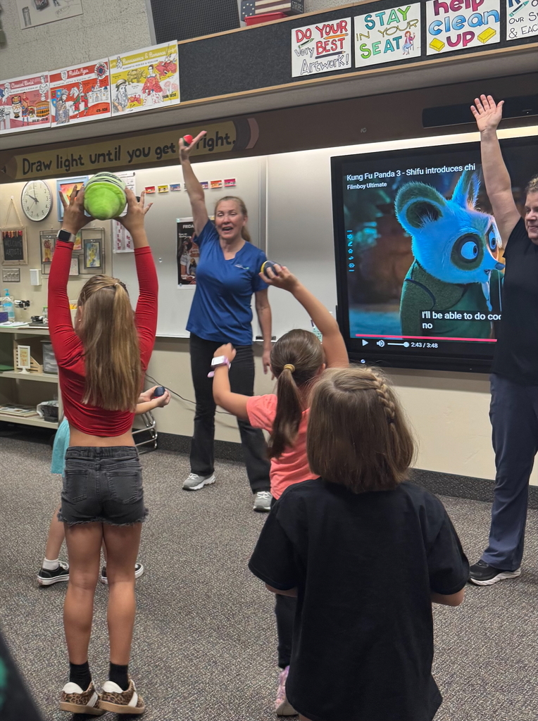 students doing tai chi