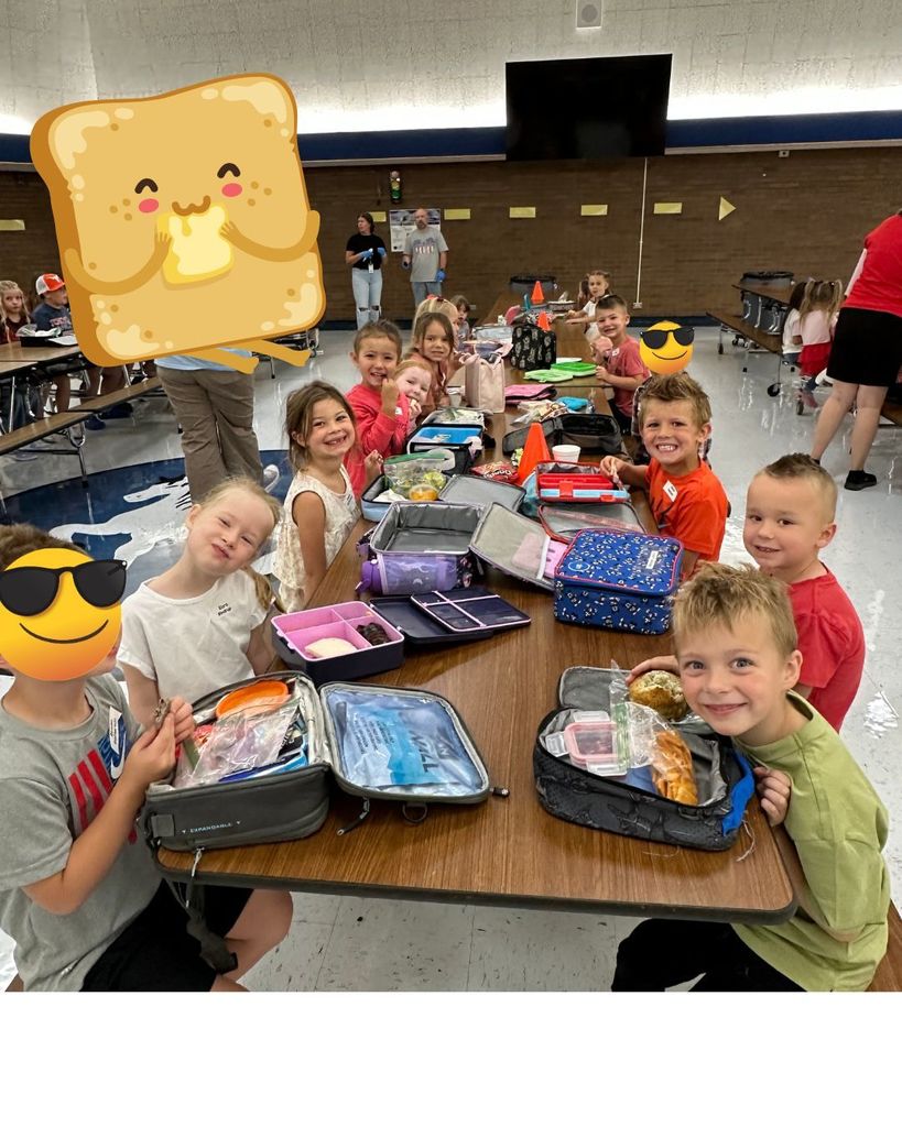 students at lunch