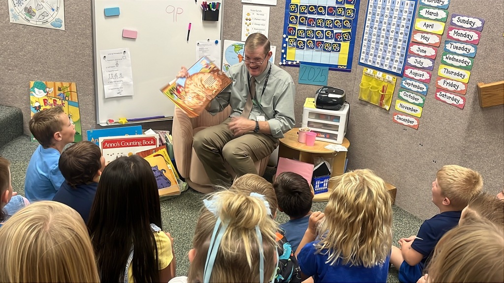  We were honored to welcome Assistant Superintendent Dave Hales, who shared the joy of reading with our students. Thank you for inspiring us!