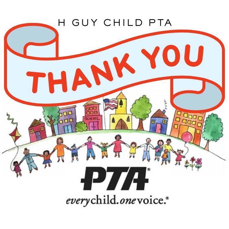 Thank you PTA- every child. one voice