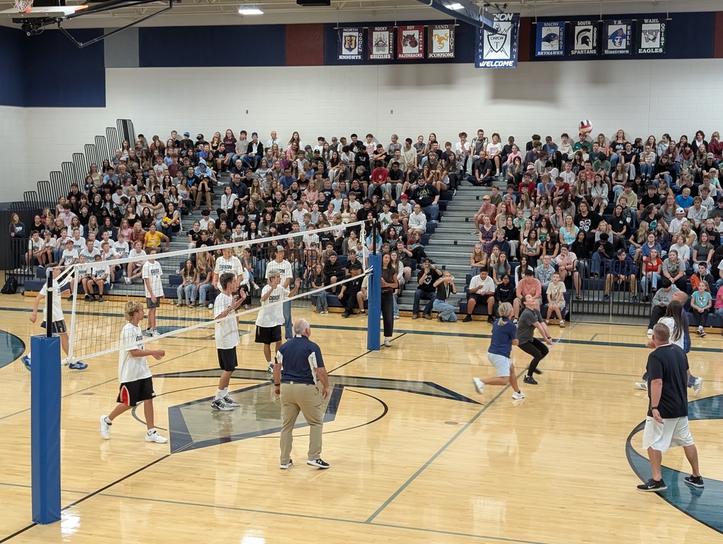 teachers vs. boys volleyball