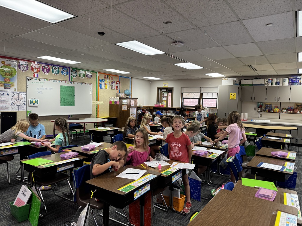 3rd graders exploring with magnets