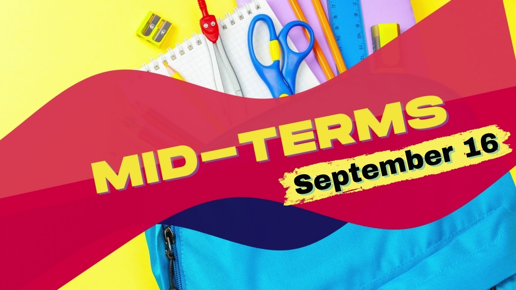 picture of school supplies with text