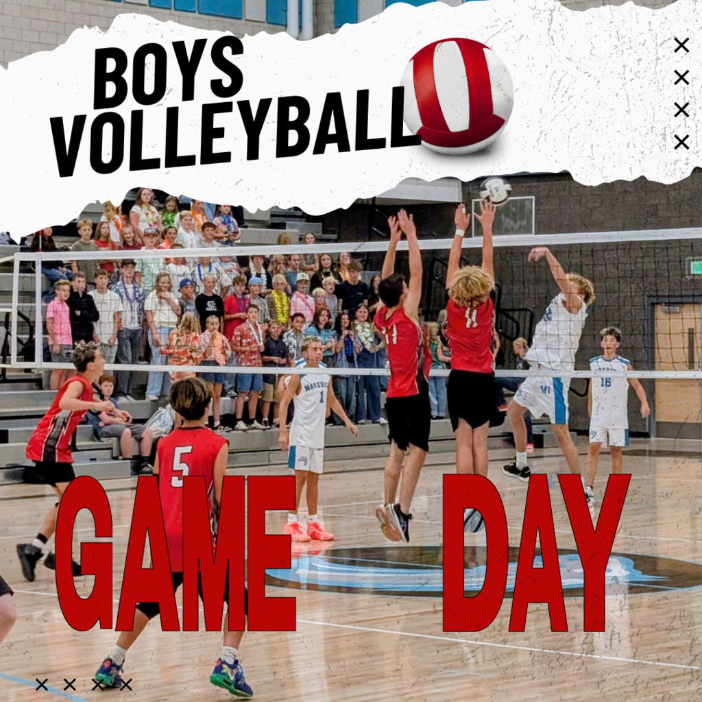 GAME DAY for Boys Volleyball photo of roy jr boys playing in a volleyball game