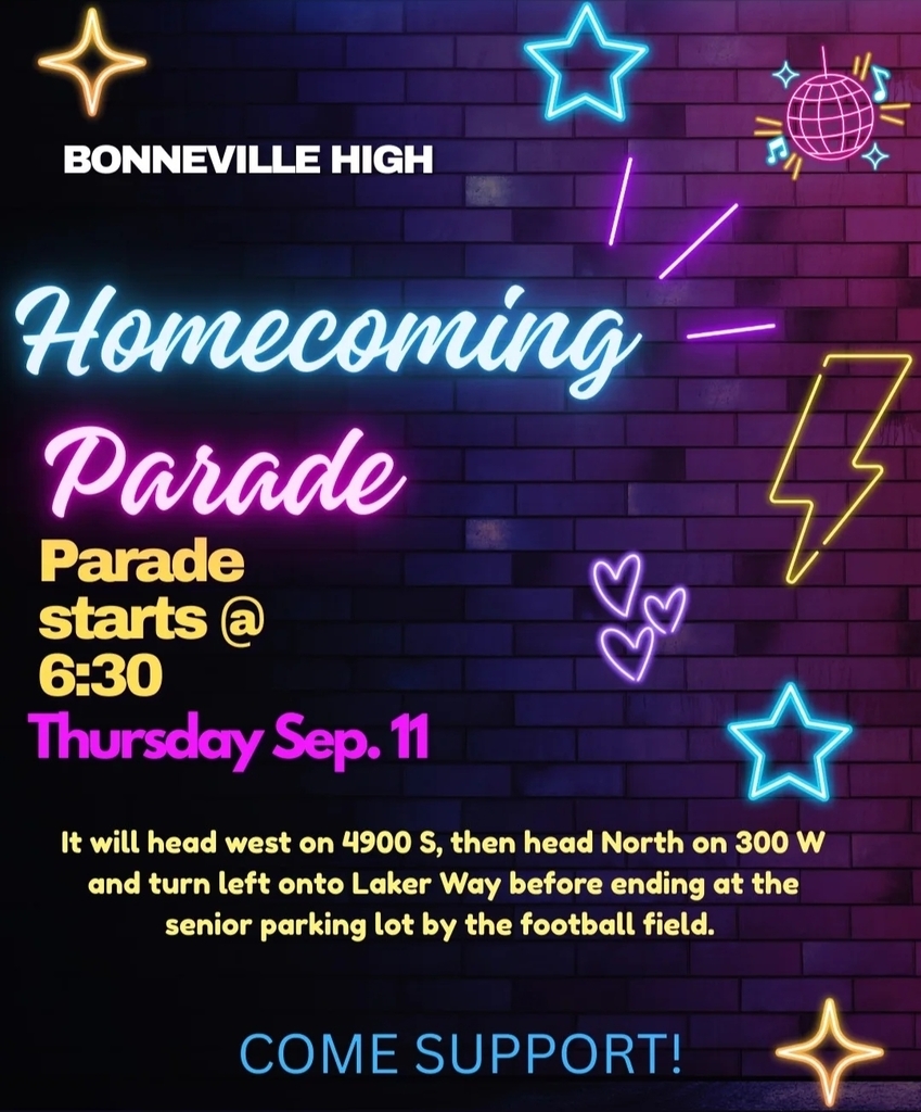 Parade starts at 6:30 pm. Come support! 