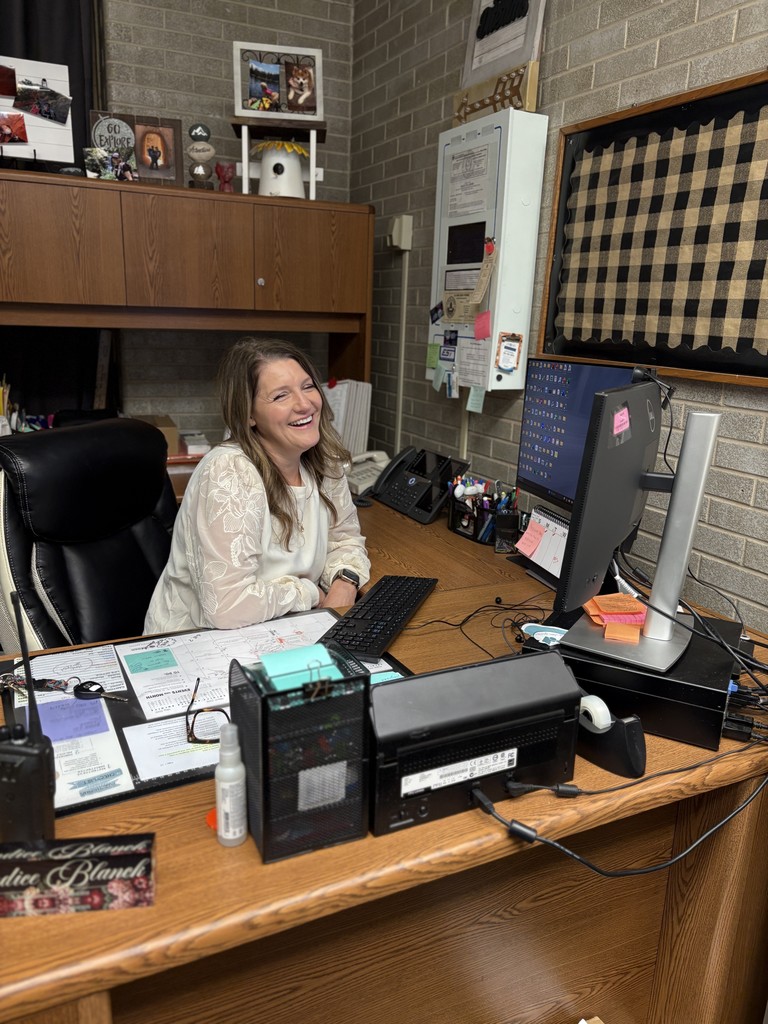 Candice working at her computer