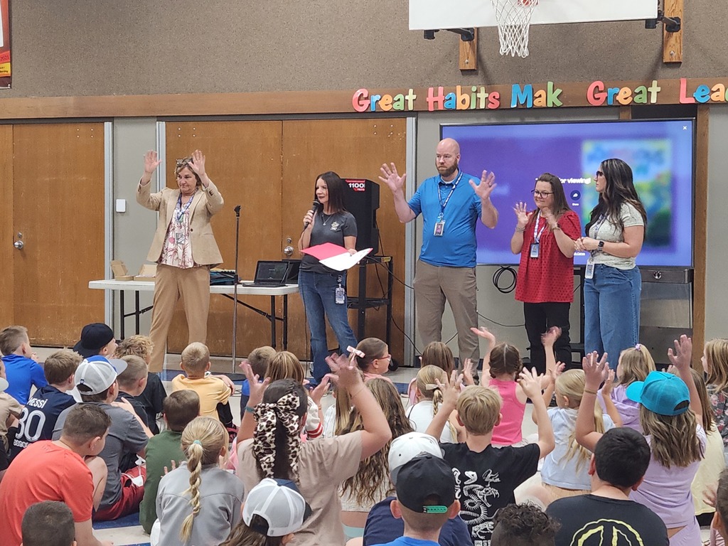 Students being read to.