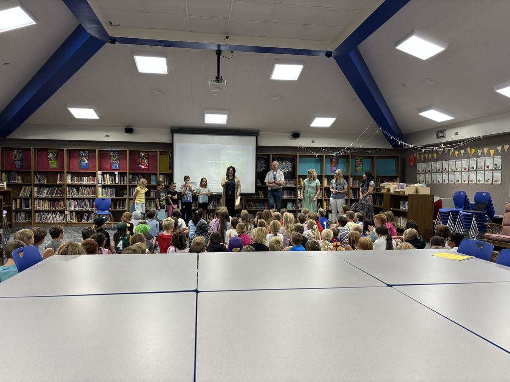Students being read to.