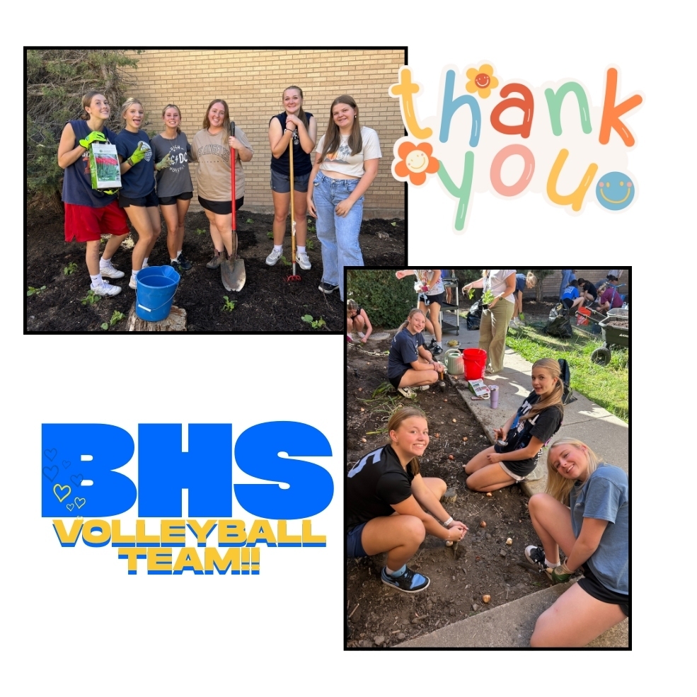 Thank you BHS Volleyball team