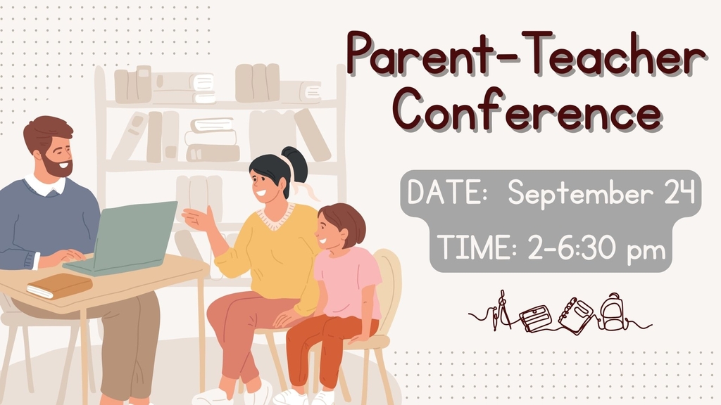 picture of teacher, student, and parent with text