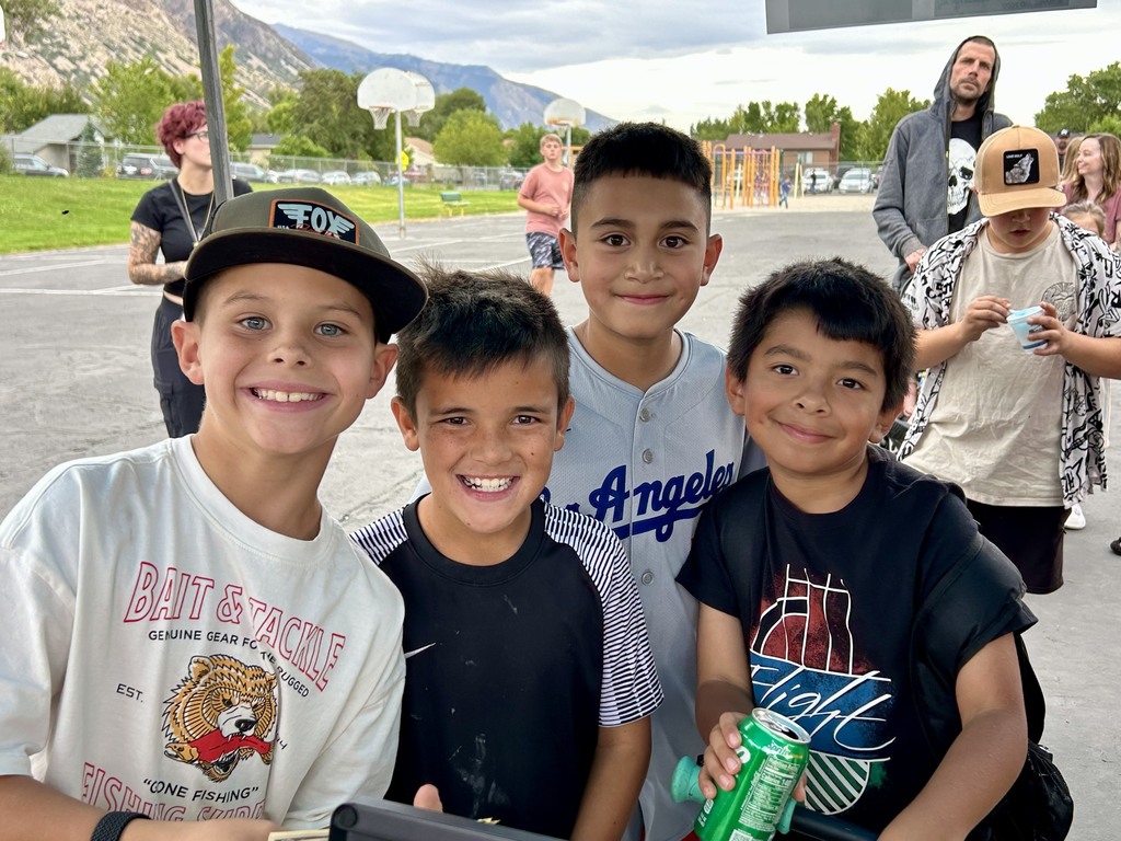 Group of children enjoying the school carnival