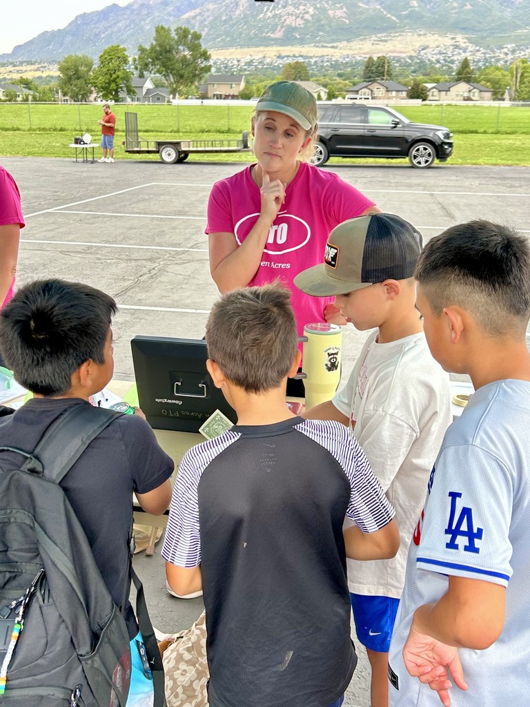 Students buying tickets for the carnival