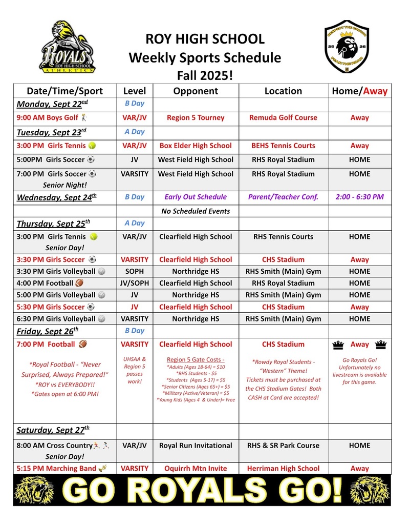 Schedule