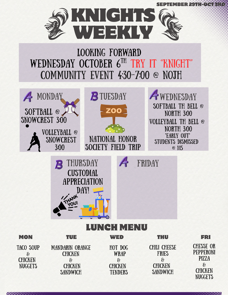 Knights weekly graphic