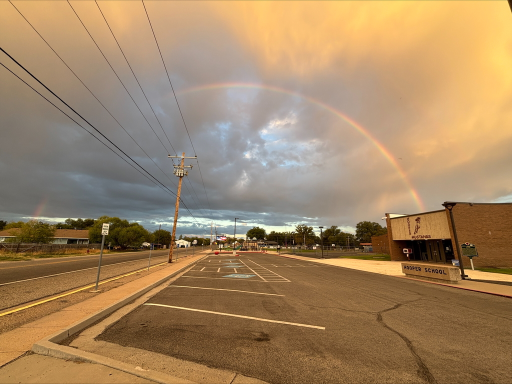 Rainbow over Hooper Elementary