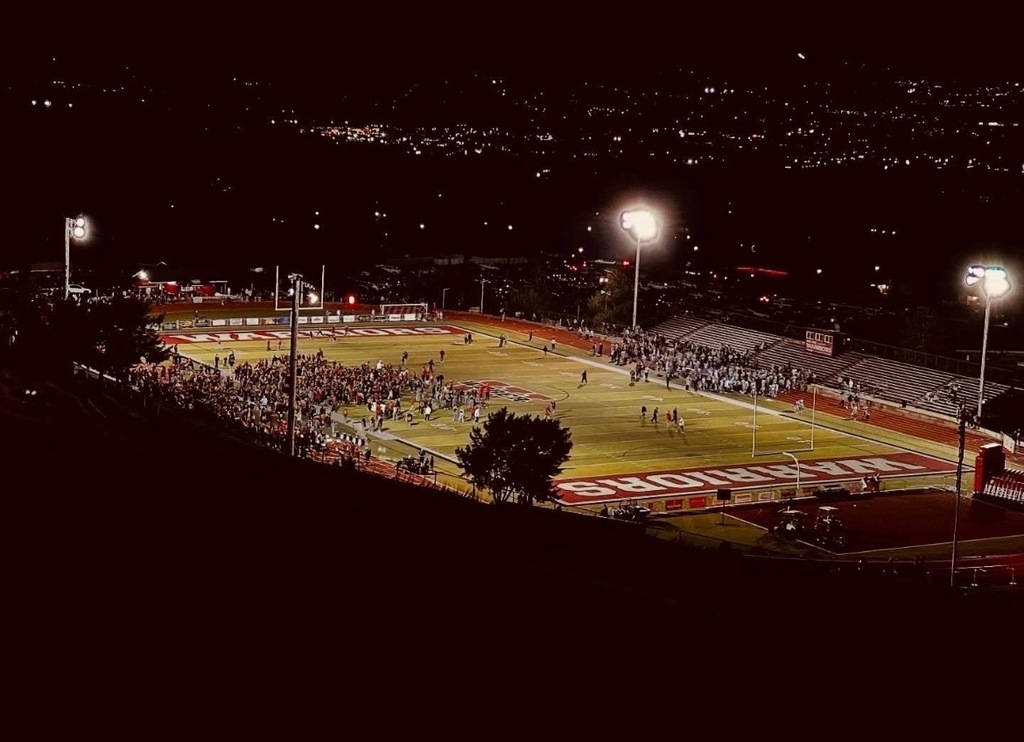 Weber football at night