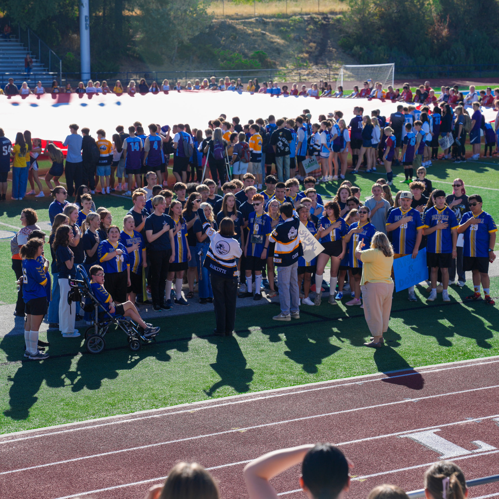 Unified soccer pregame choir