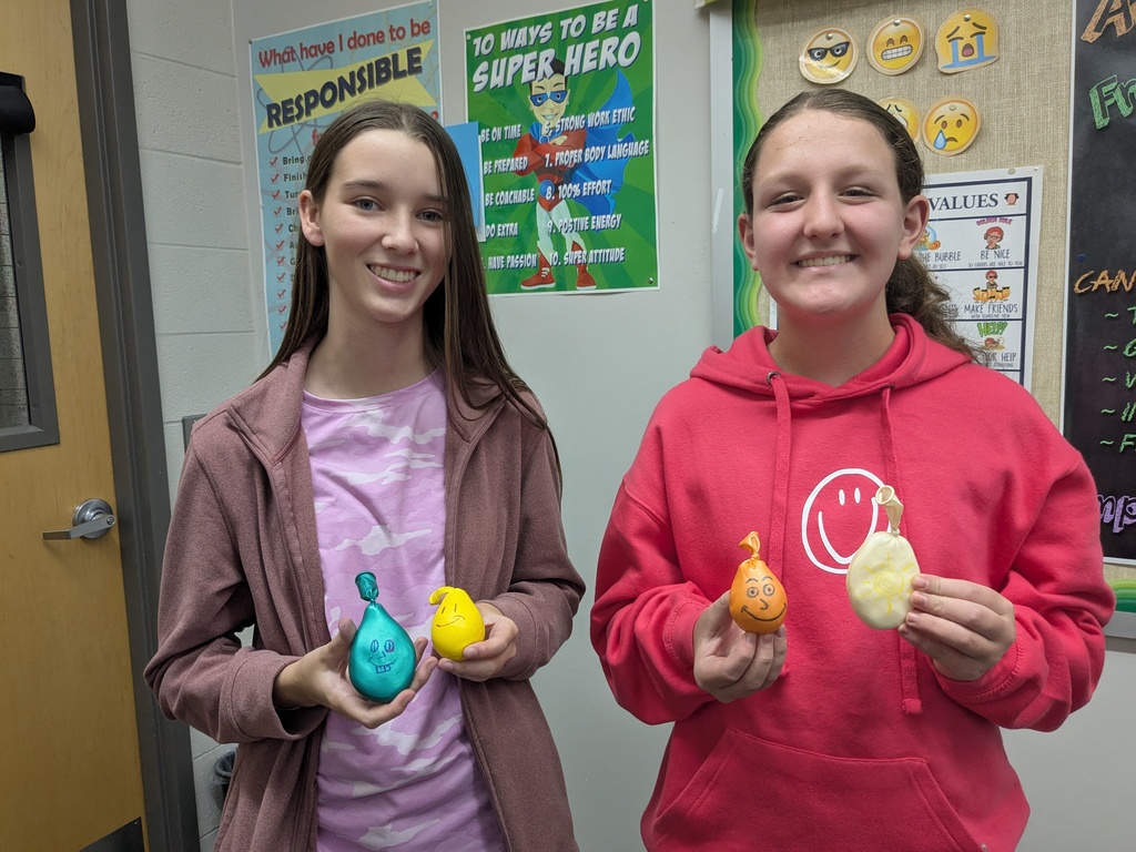 Mrs. Lee's TAP Class (Teaching As a Profession) made stress balls