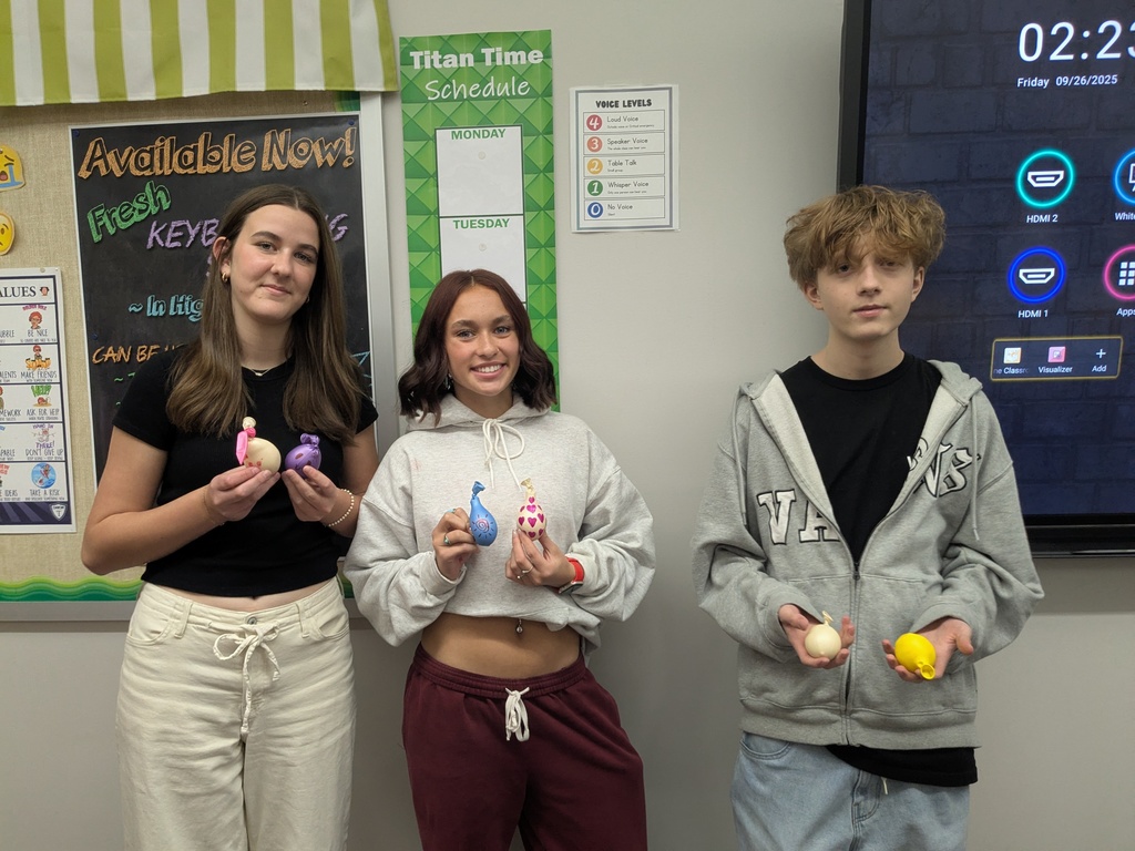 Mrs. Lee's TAP Class (Teaching As a Profession) made stress balls