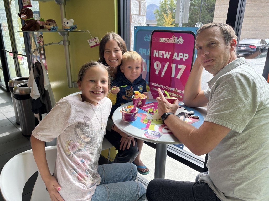 people eating yogurt