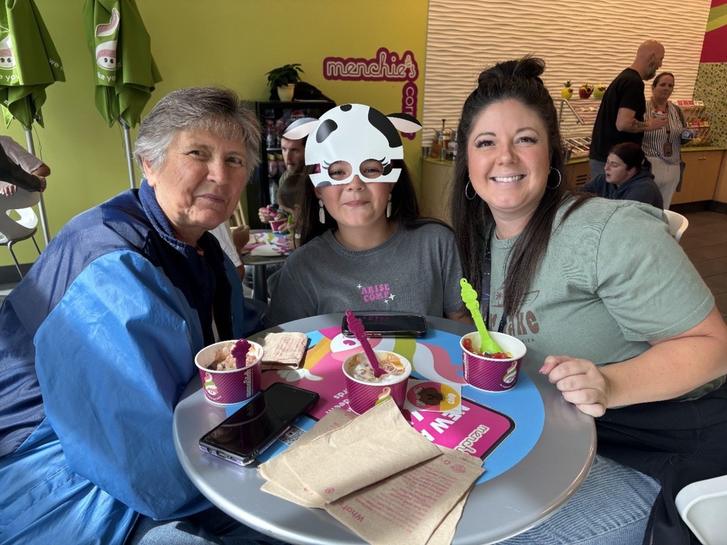 people eating yogurt