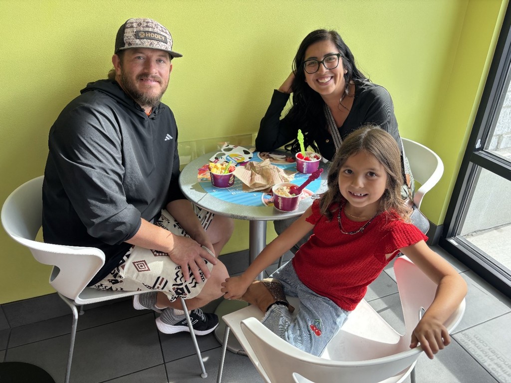 people eating yogurt