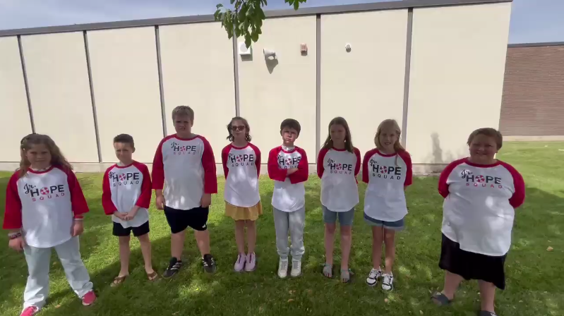 Hope Squad students smiling for the camera