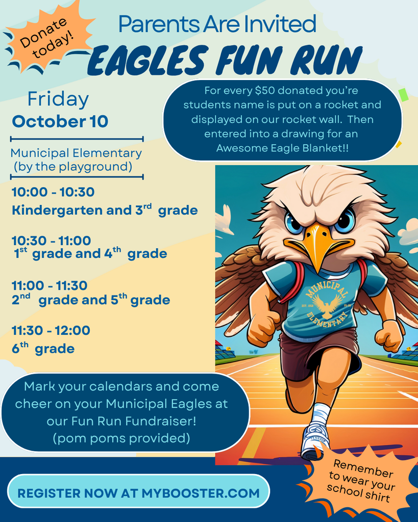 Fun Run schedule for October 10