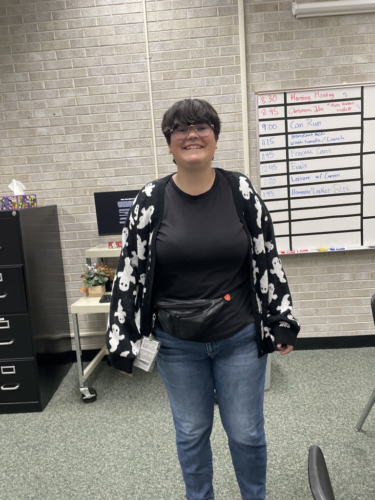 Beth with a smile to tackle the day.