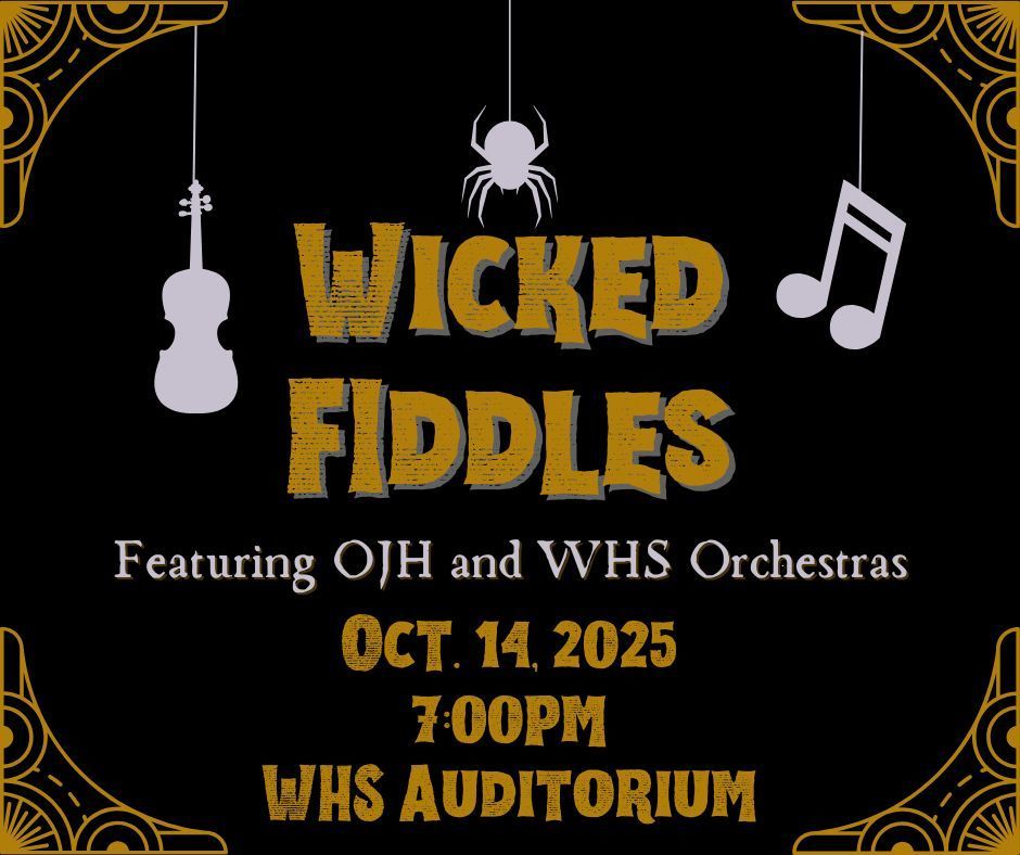 Wicked Fiddles Orion/Weber Orchestra concert, Oct. 14 7 pm at WHS