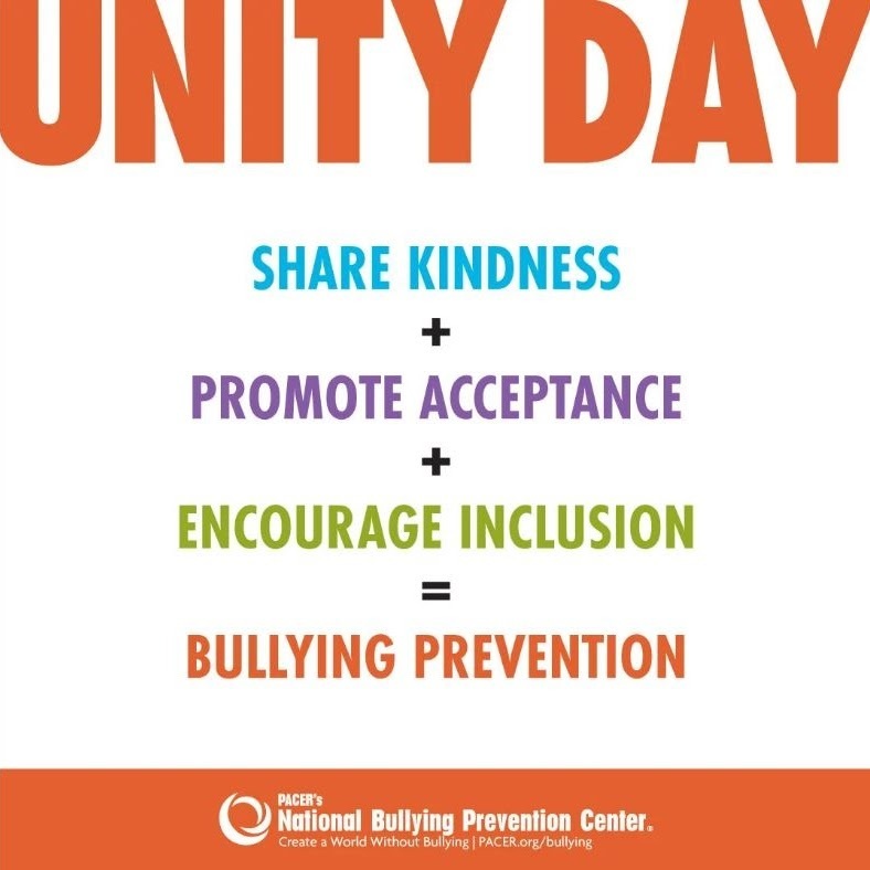 Unity Day Kindness, Acceptance, Inclusion, and bullying prevention