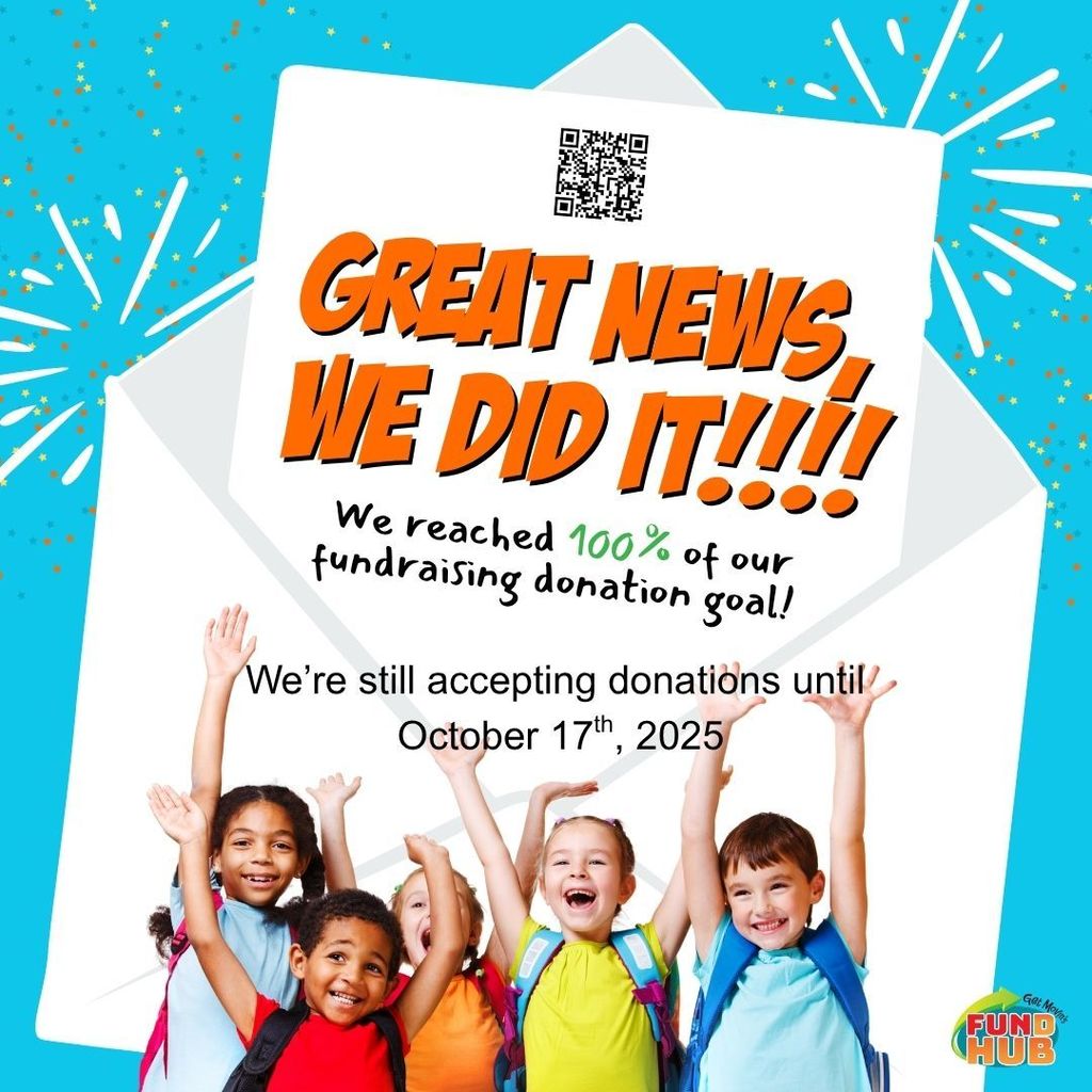 Great news, wed did it. We reached 100% of our fundraising donation goal! We're still accepting donations until October 17th, 2025.