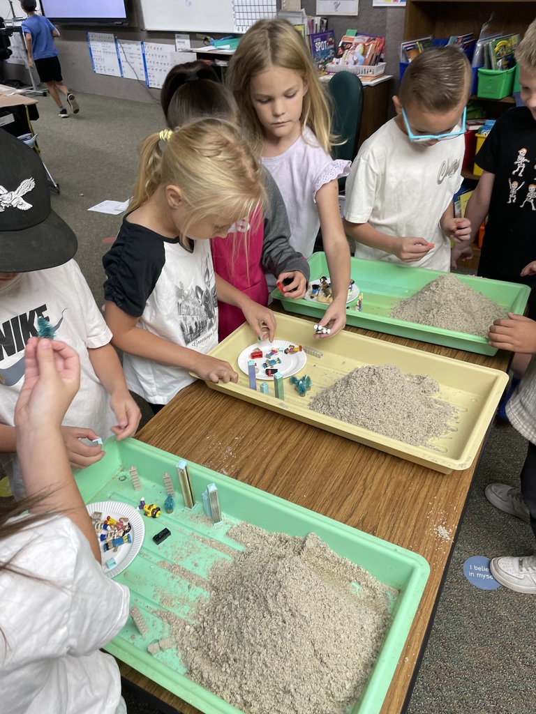 Photo of Mrs. Moore's STEM activity